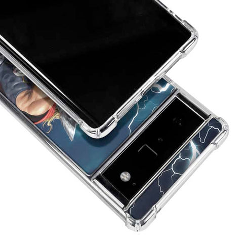 Marvel Thor Thor and Mjolnir Google Pixel 6 Clear Case
